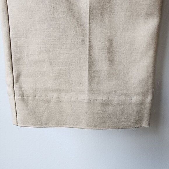 Michael Kors Ankle Length Pants | Women's 8 | Light Tan Zip Pockets Cotton Blend - Picture 5 of 7